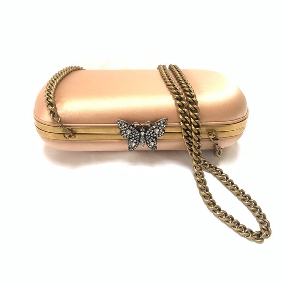 Gucci Broadway Butterfly Handbag Clutch in Pink - Picture 1 of 14